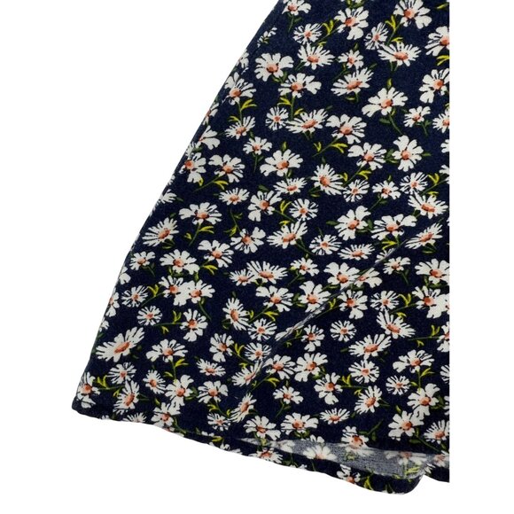 Band Of Gypsys Blue Floral Cottagecore Button Down Mini Dress Retro Y2K Revive - Picture 13 of 15